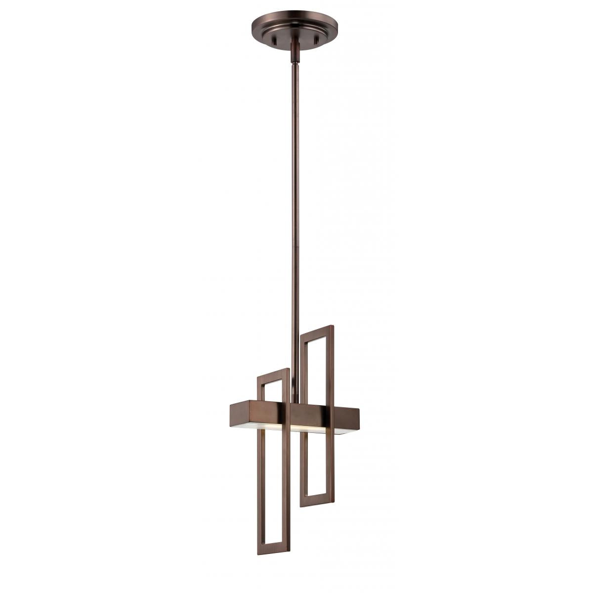 Frame - LED Pendant Fixture - Hazel Bronze Finish - Satco 62-126