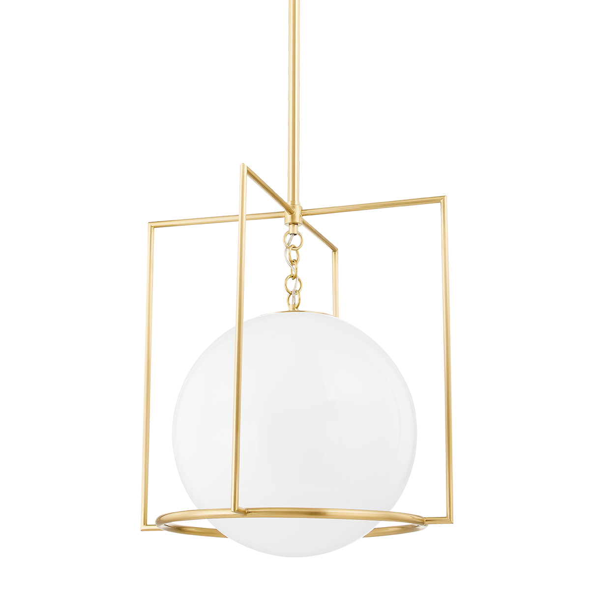 Frankie Large Pendant - 1-Light - Aged Brass - Mitzi H648701L-AGB