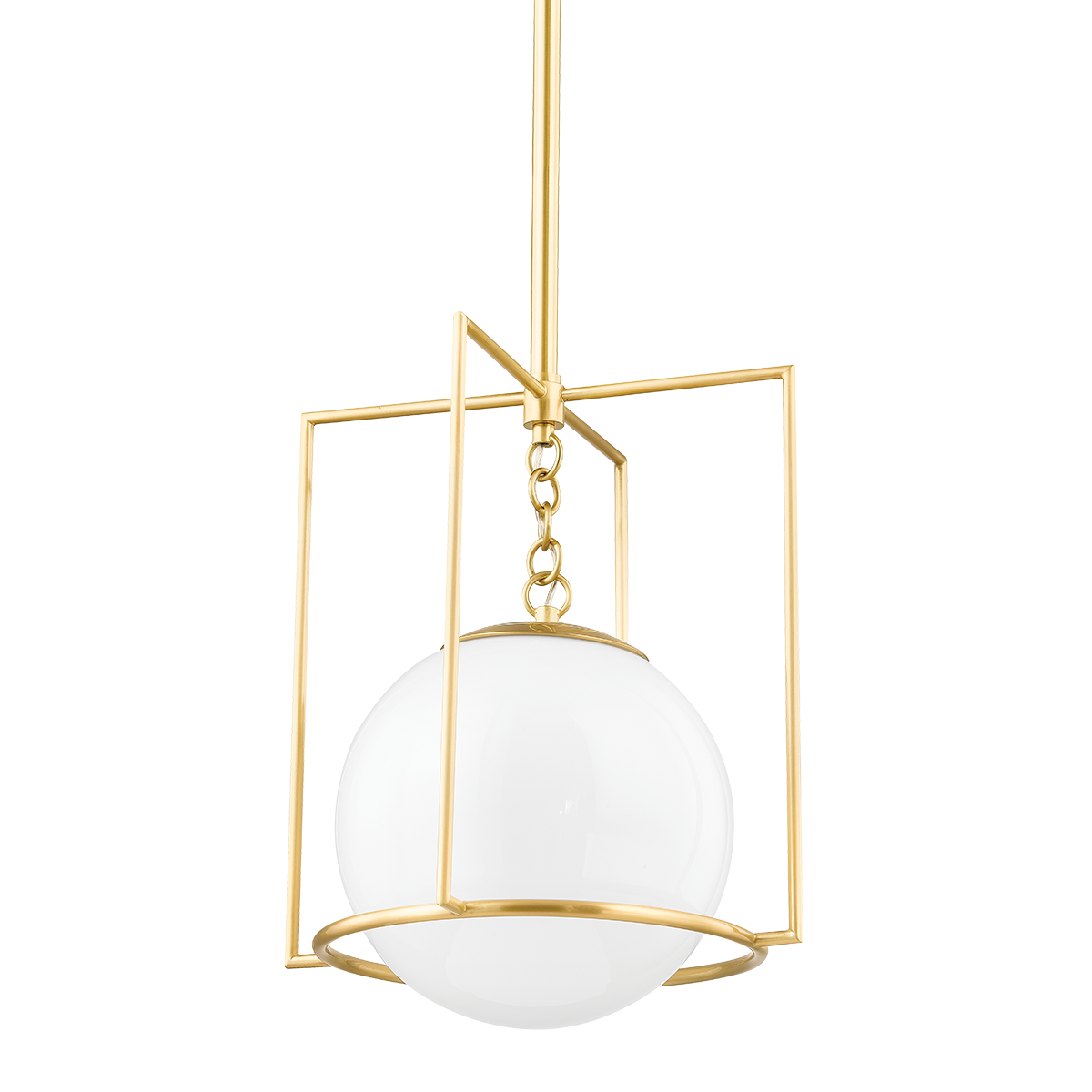 Frankie Small Pendant - 1-Light - Aged Brass - Mitzi H648701S-AGB
