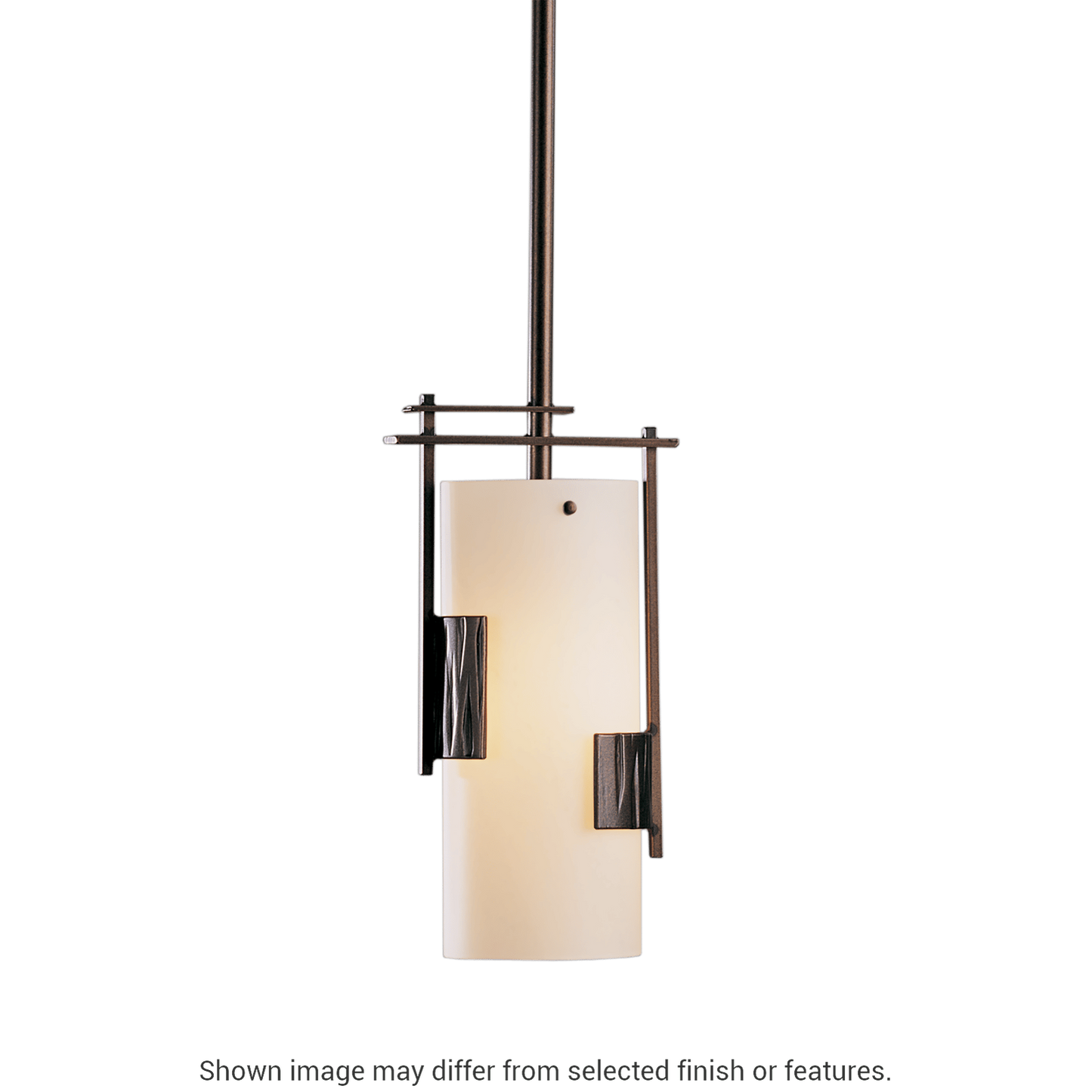 Fullered Impressions Mini Pendant - White by Hubbardton Forge