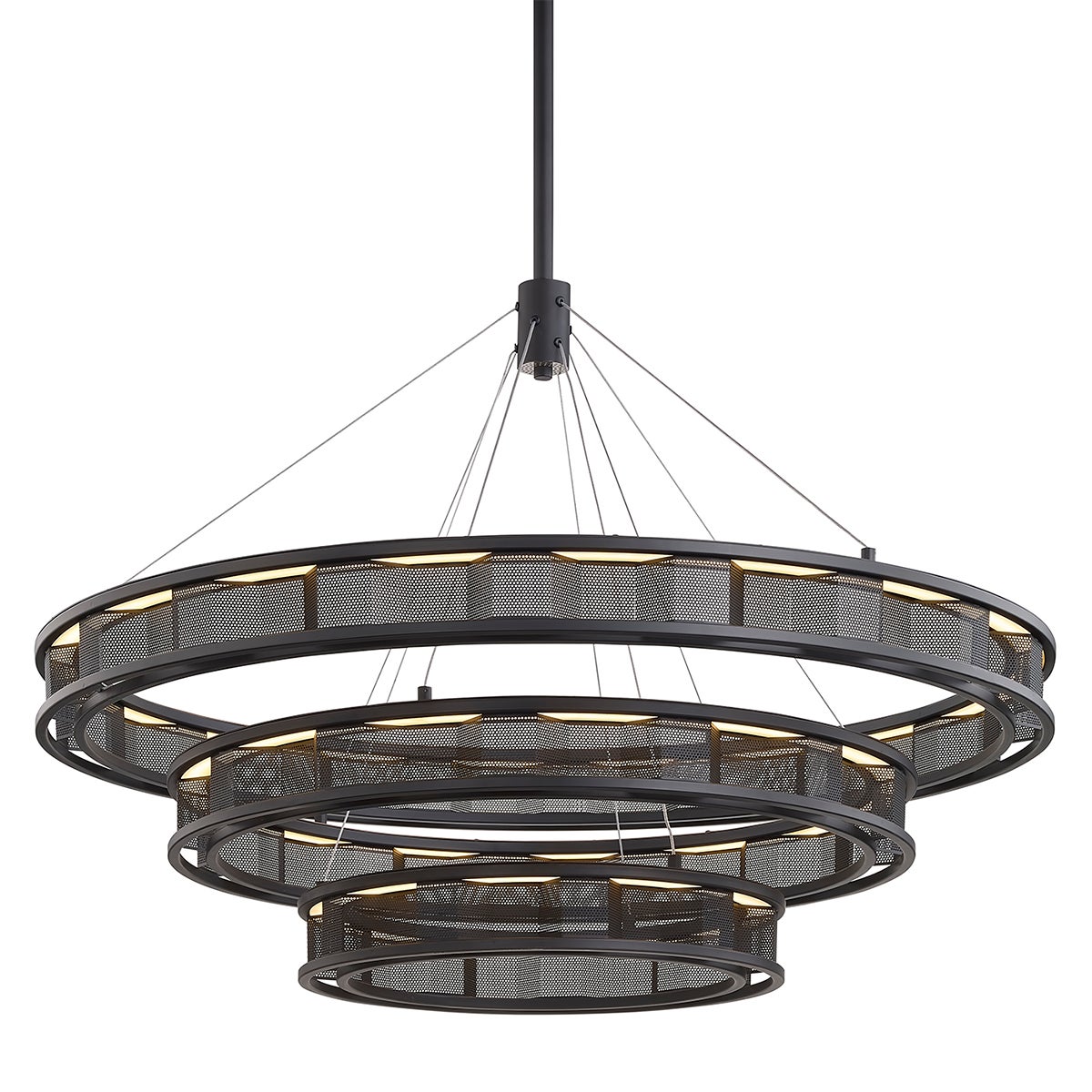 Fuze Chandelier - 1-Light - Soft Off Black - Troy Lighting F6866-SFB