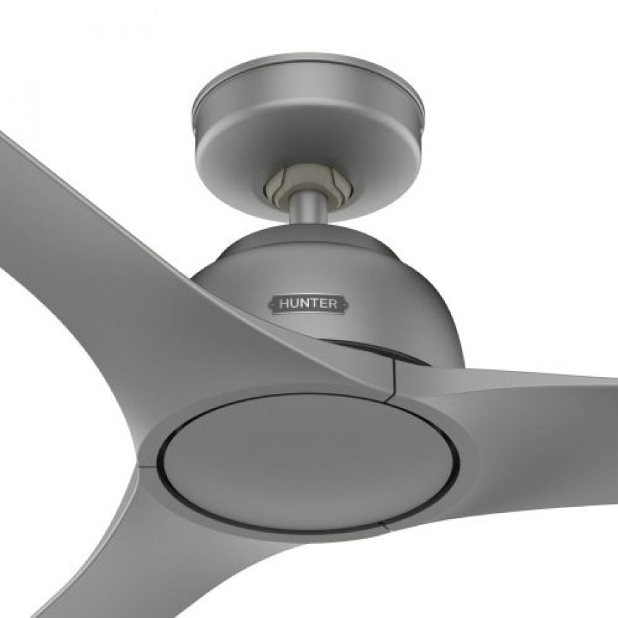 Gallegos Outdoor 52" Fan - Matte Silver by Hunter