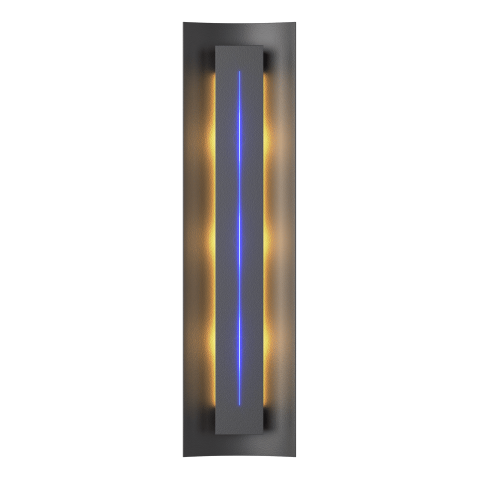 Gallery Sconce - Black - Blue Glass by Hubbardton Forge