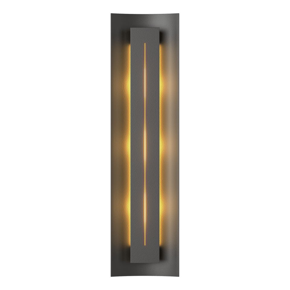 Gallery Sconce - Black - Ivory Art Glass by Hubbardton Forge