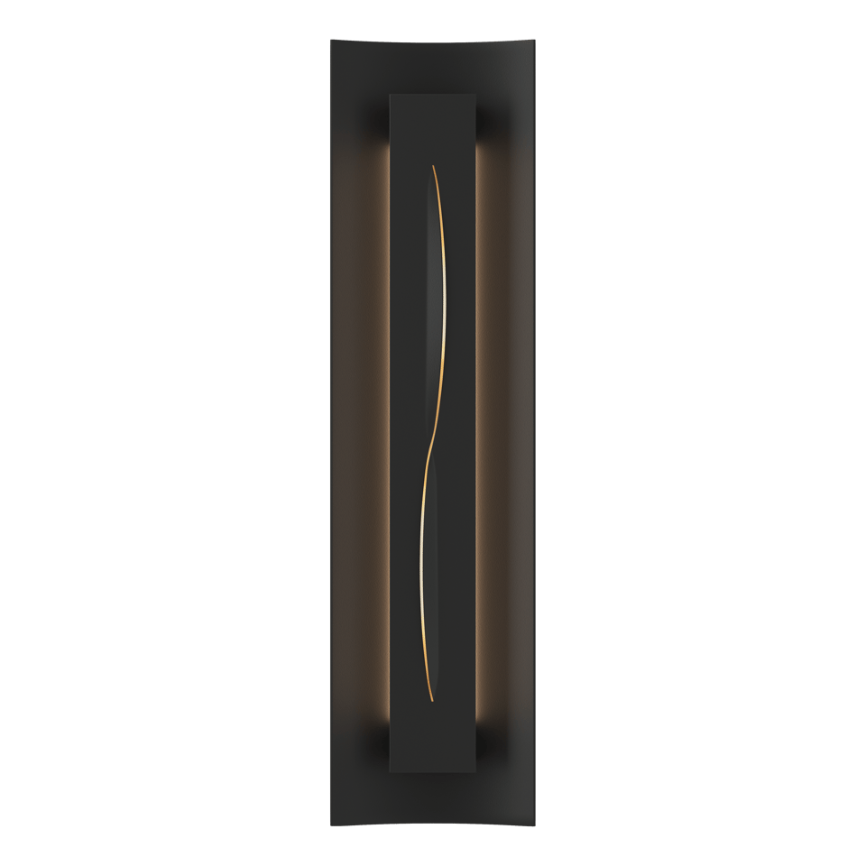 Gallery Sconce - Black - Ivory Art Glass by Hubbardton Forge