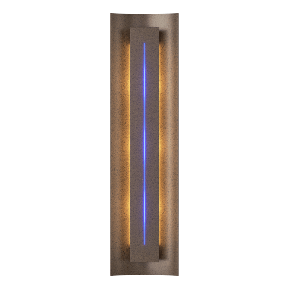 Gallery Sconce - Bronze - Blue Glass by Hubbardton Forge