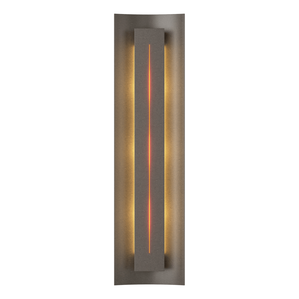 Gallery Sconce - Dark Smoke - Amber Glass by Hubbardton Forge