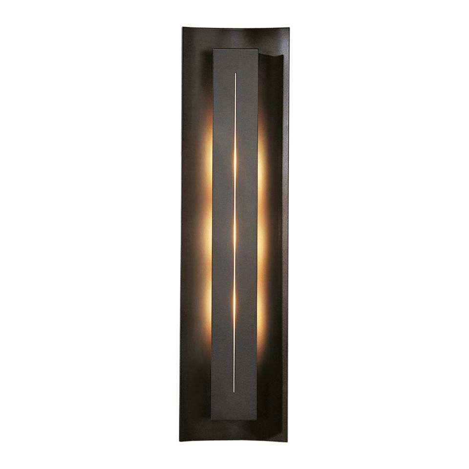 Gallery Sconce - Dark Smoke - Ivory Art Glass by Hubbardton Forge