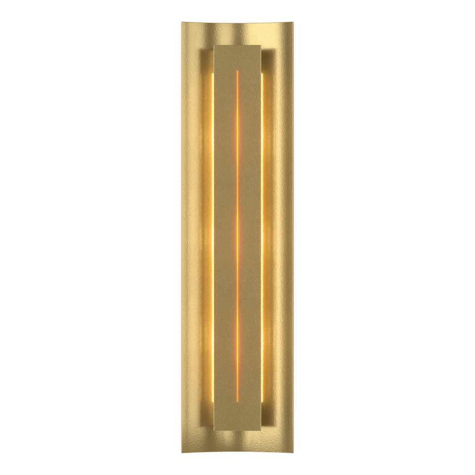 Gallery Sconce - Modern Brass - Amber Glass by Hubbardton Forge