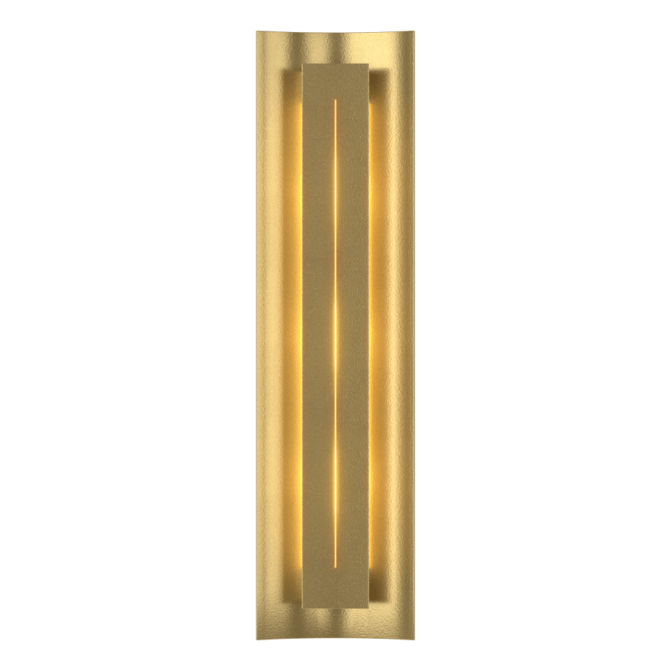 Gallery Sconce - Modern Brass - Ivory Art Glass by Hubbardton Forge