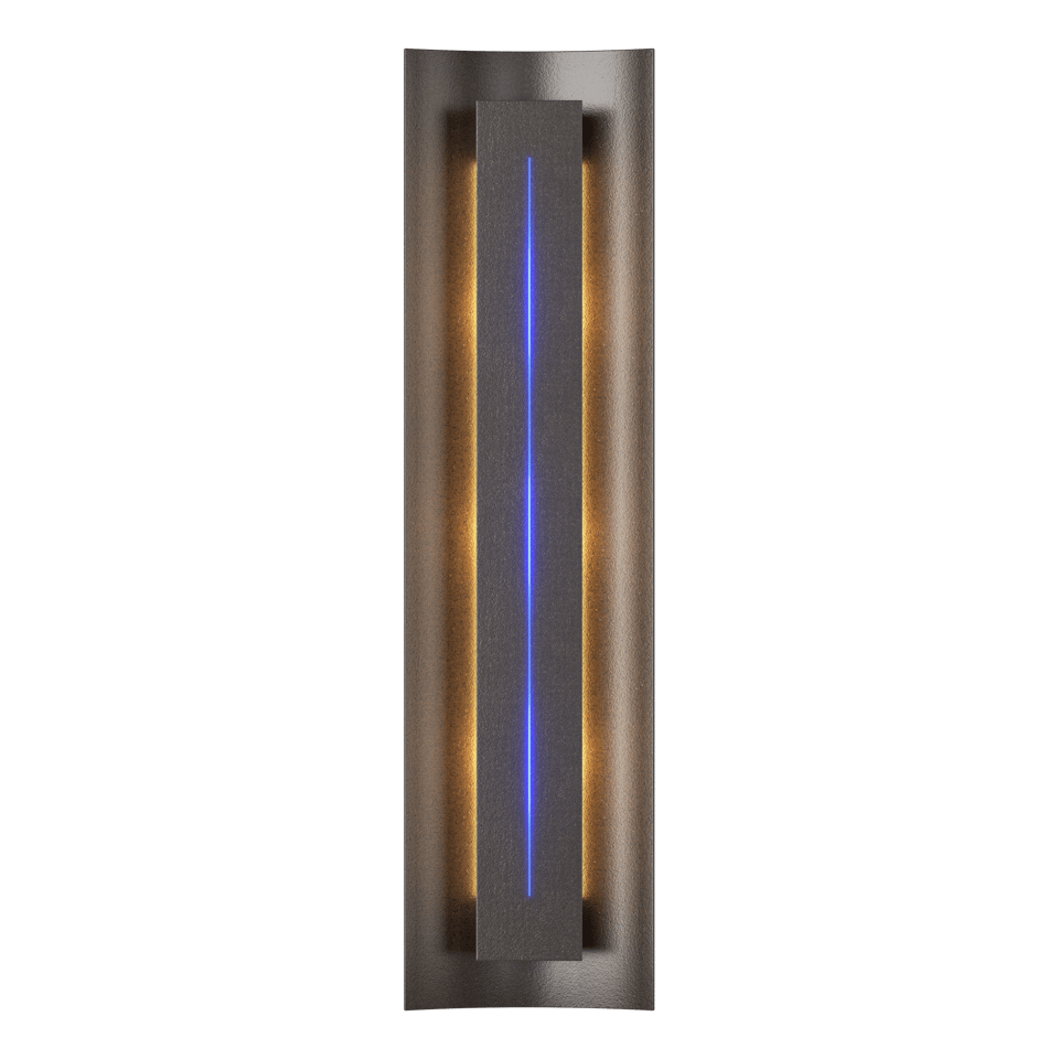 Gallery Sconce - Oil Rubbed Bronze - Blue Glass by Hubbardton Forge