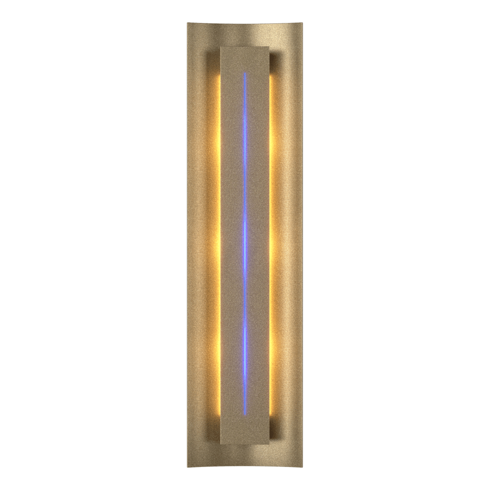 Gallery Sconce - Soft Gold - Blue Glass by Hubbardton Forge