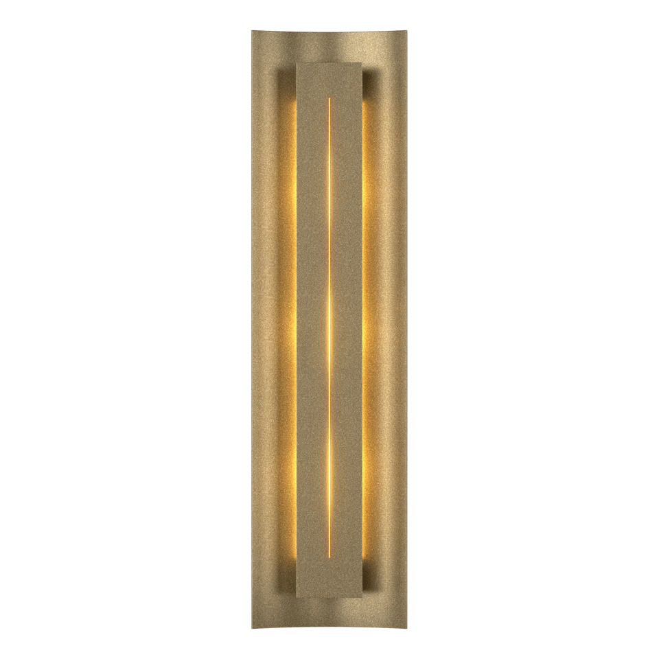 Gallery Sconce - Soft Gold - Ivory Art Glass by Hubbardton Forge