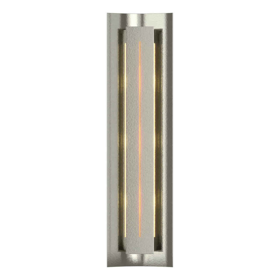 Gallery Sconce - Sterling - Amber Glass by Hubbardton Forge