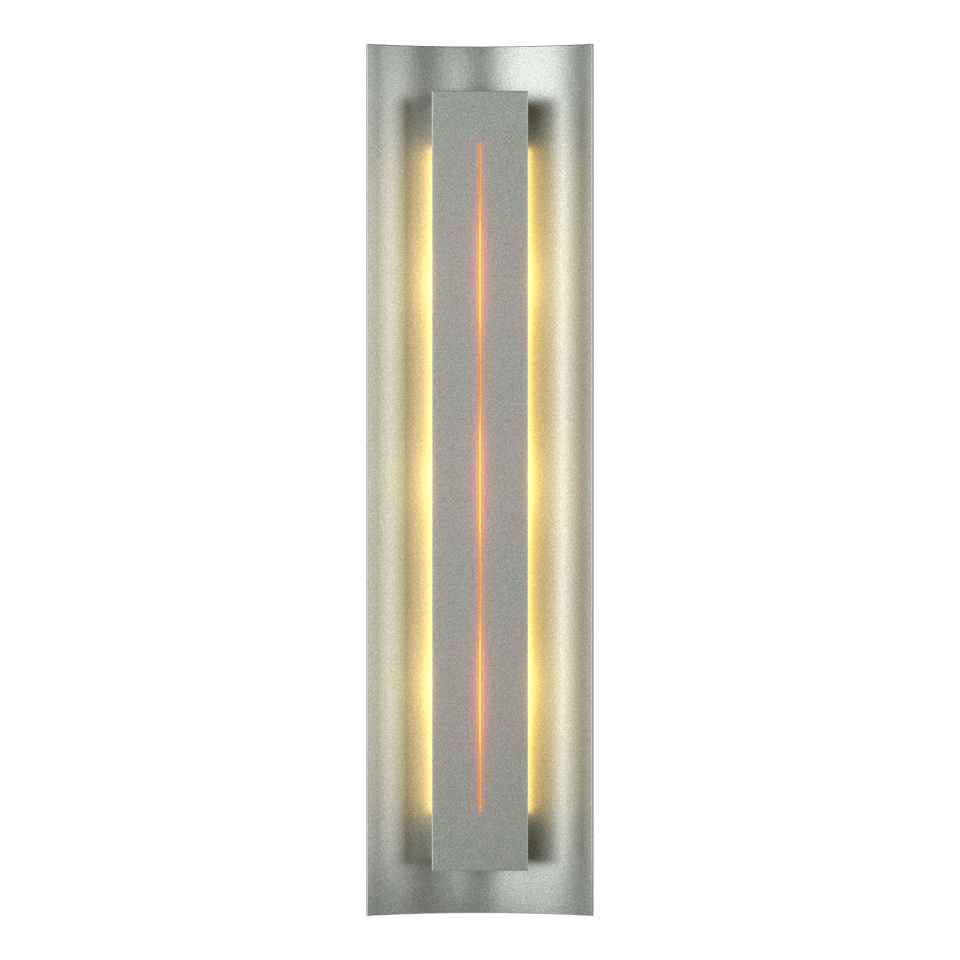 Gallery Sconce - Vintage Platinum - Amber Glass by Hubbardton Forge