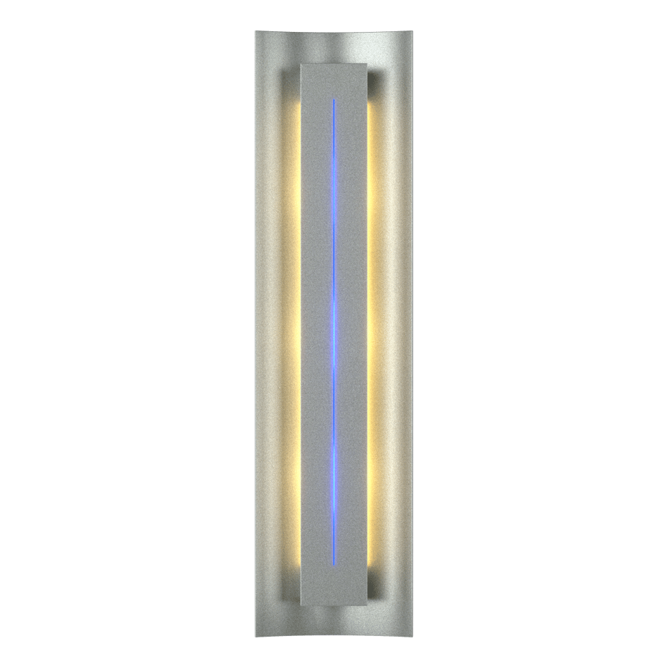 Gallery Sconce - Vintage Platinum - Blue Glass by Hubbardton Forge