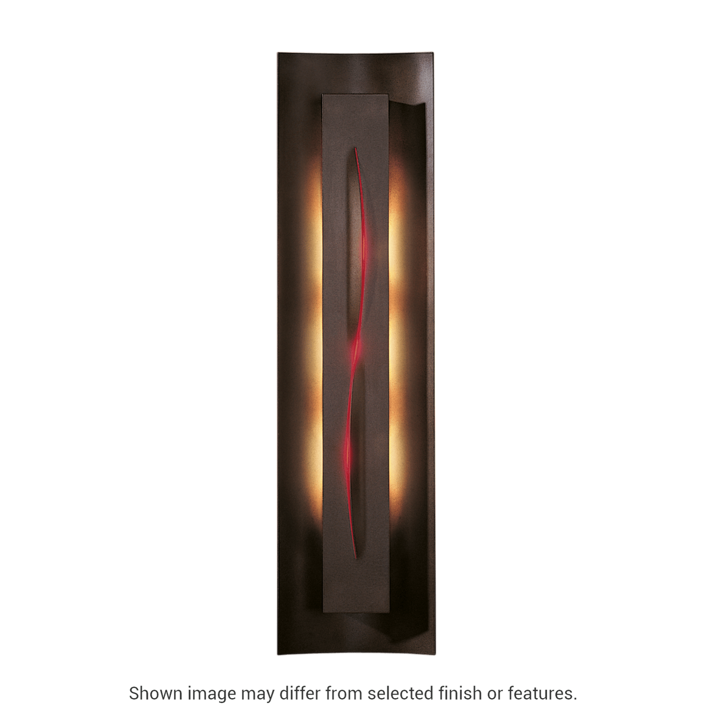 Gallery Sconce - White - Red Glass by Hubbardton Forge