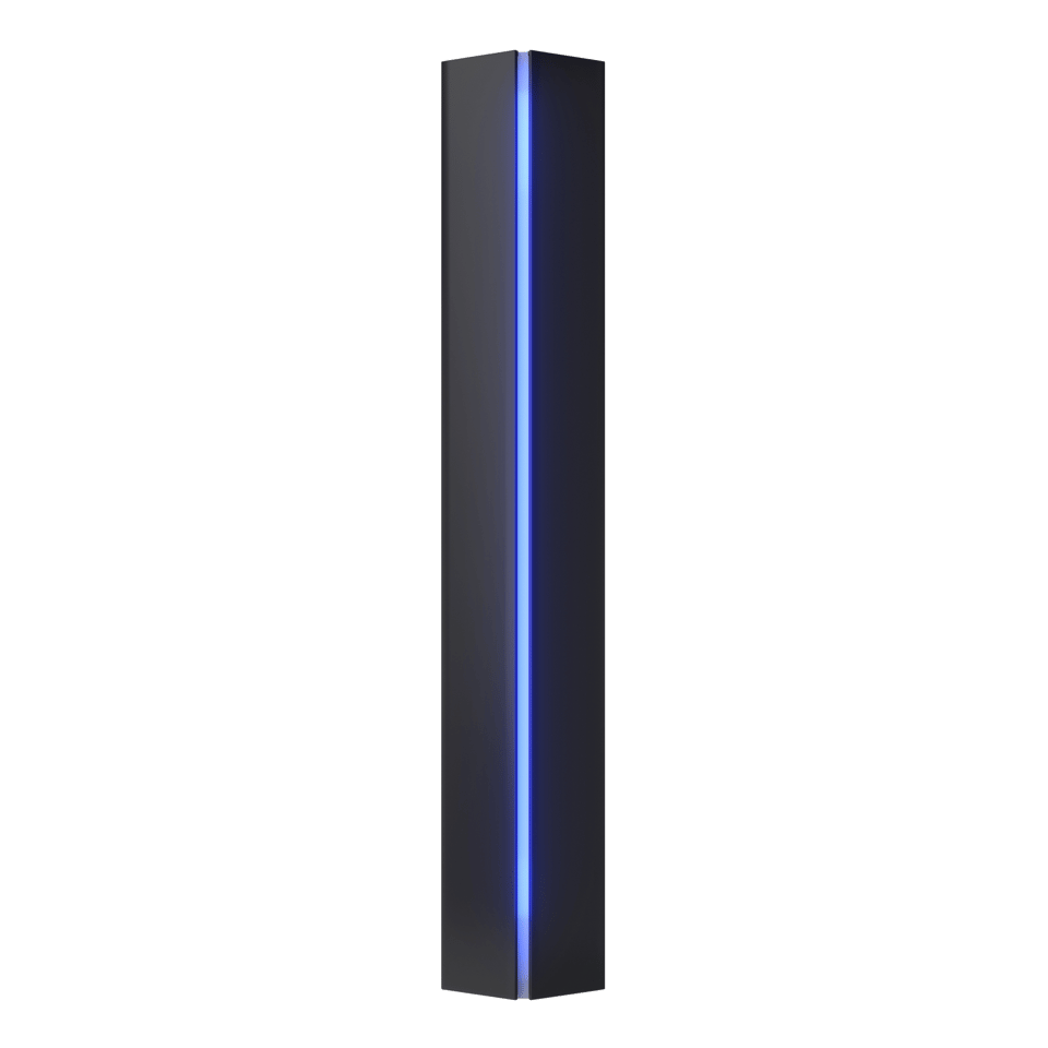 Gallery Small Sconce - Black - Blue Glass by Hubbardton Forge