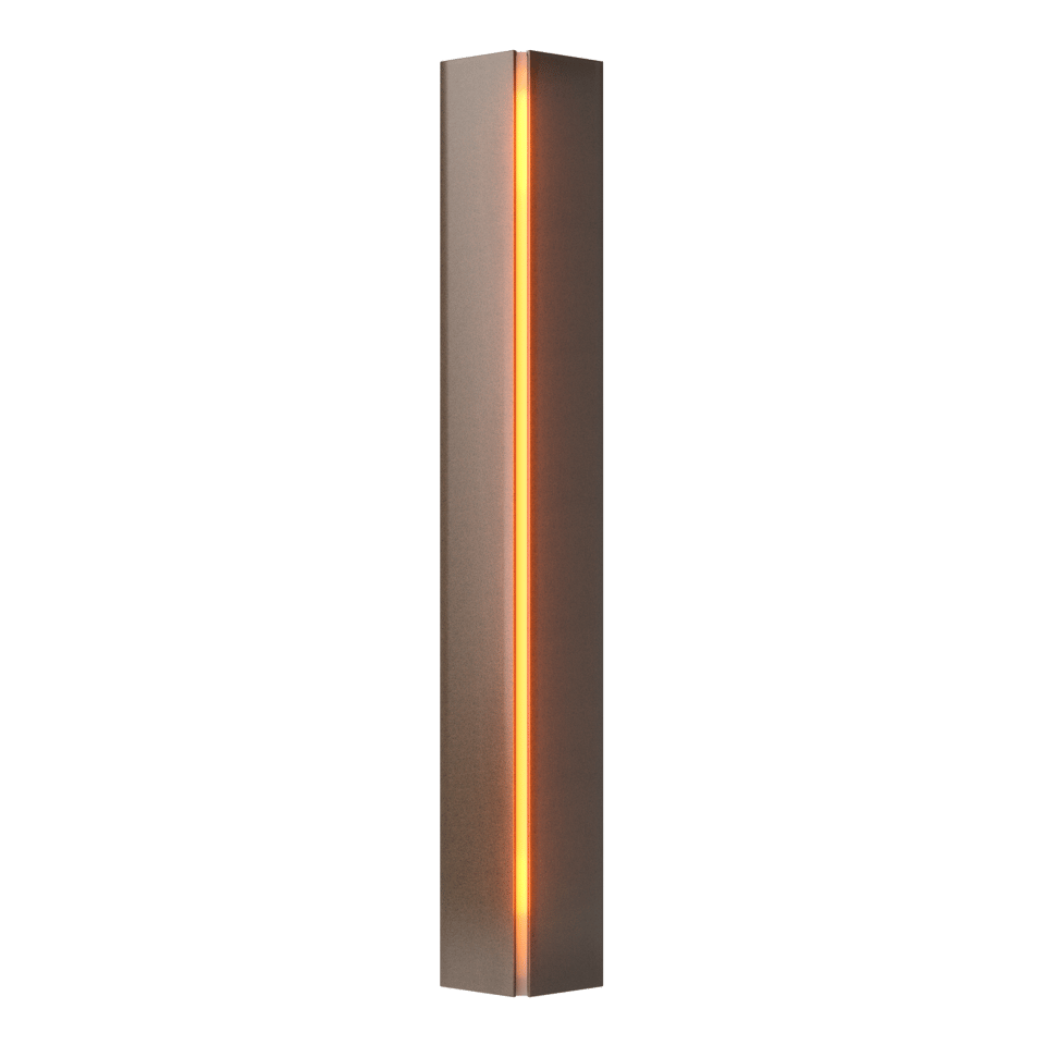 Gallery Small Sconce - Bronze - Amber Glass by Hubbardton Forge