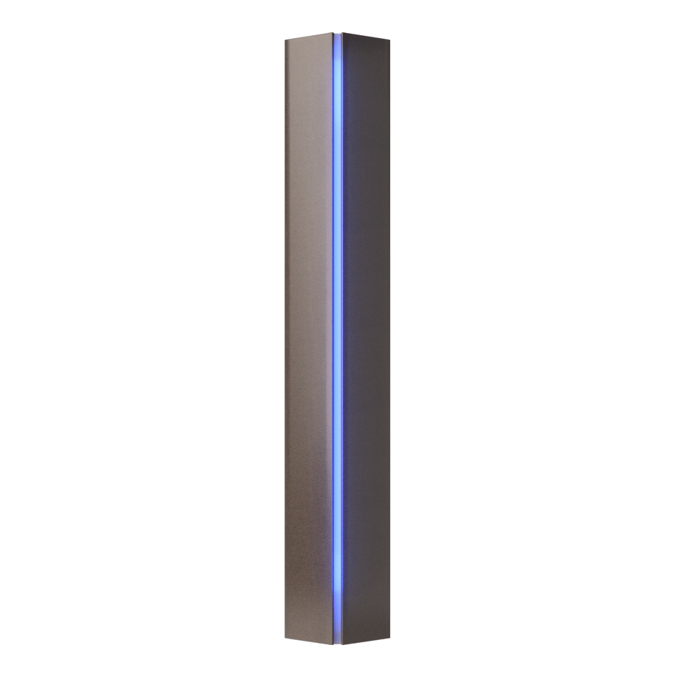 Gallery Small Sconce - Bronze - Blue Glass by Hubbardton Forge