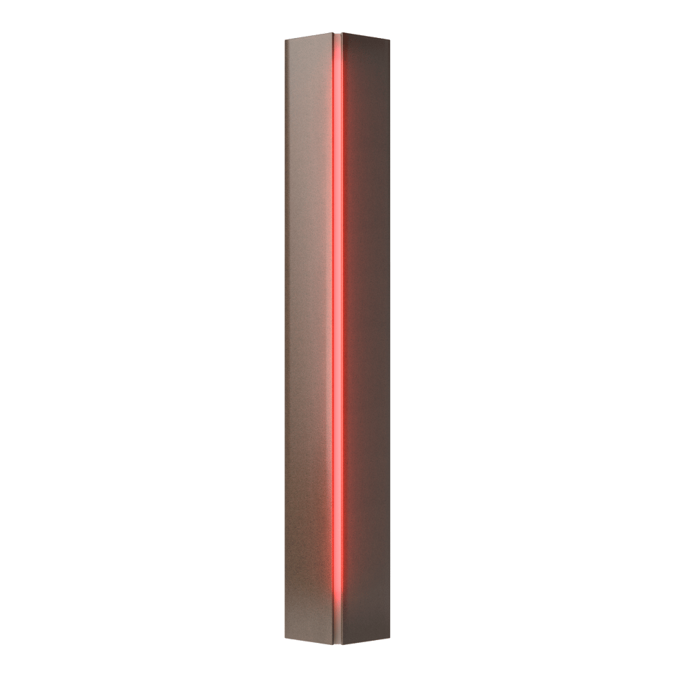 Gallery Small Sconce - Bronze - Red Glass by Hubbardton Forge