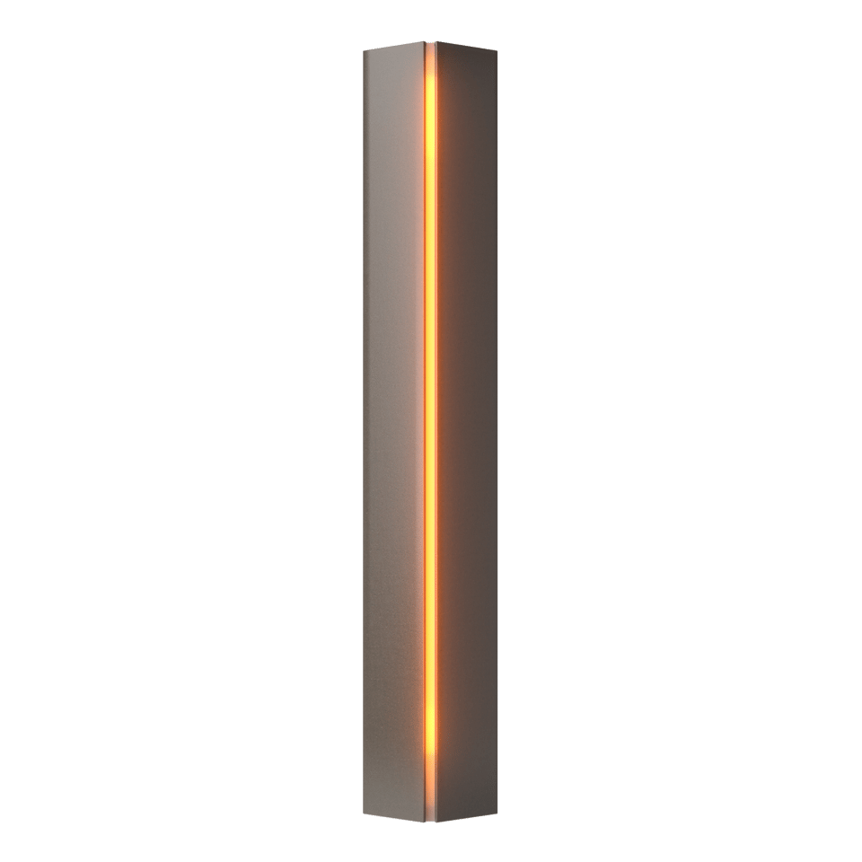 Gallery Small Sconce - Dark Smoke - Amber Glass by Hubbardton Forge