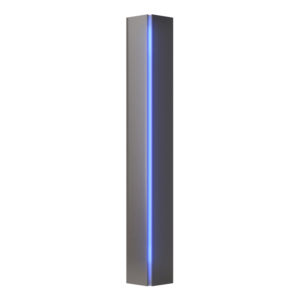 Gallery Small Sconce - Dark Smoke - Blue Glass by Hubbardton Forge