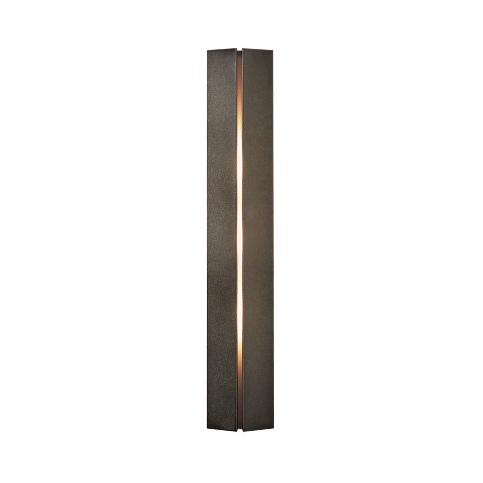 Gallery Small Sconce - Dark Smoke - Ivory Art Glass by Hubbardton Forge