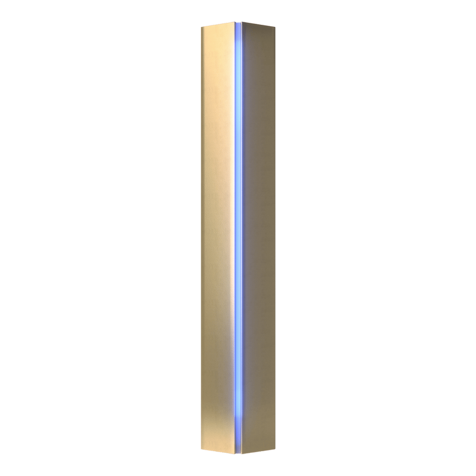 Gallery Small Sconce - Modern Brass - Blue Glass by Hubbardton Forge
