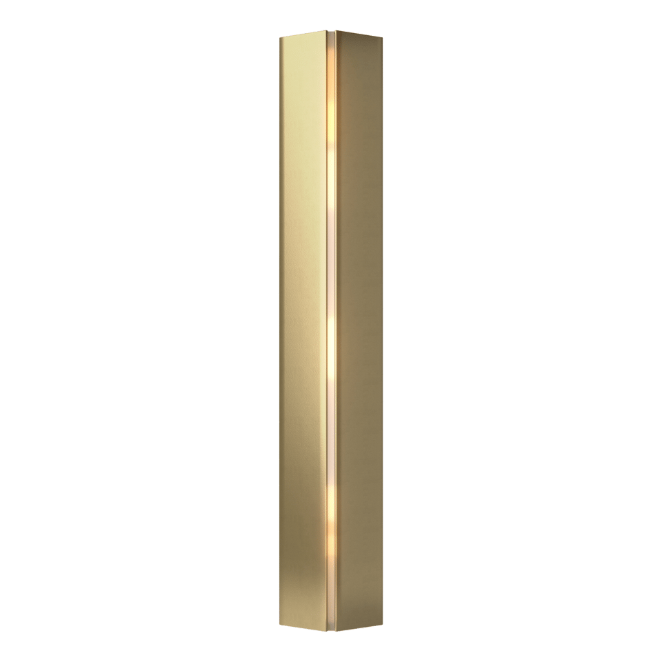 Gallery Small Sconce - Modern Brass - Ivory Art Glass by Hubbardton Forge