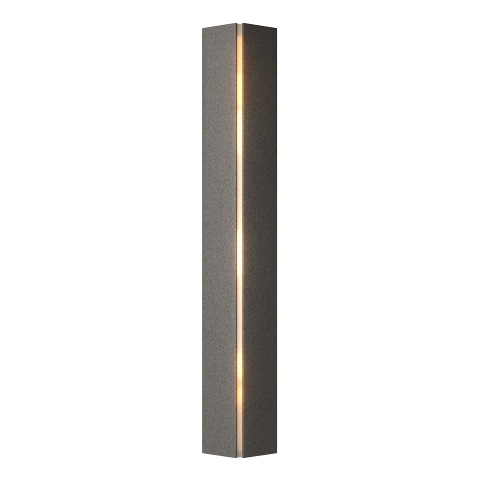 Gallery Small Sconce - Natural Iron - Ivory Art Glass by Hubbardton Forge