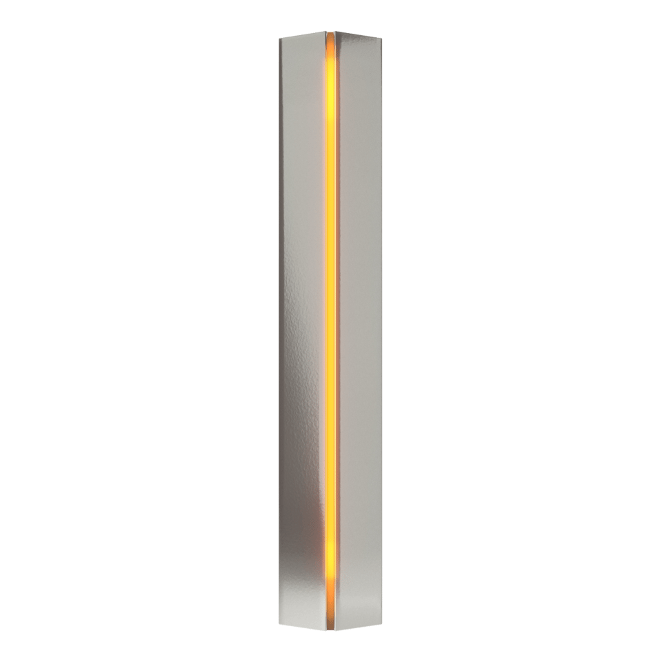 Gallery Small Sconce - Sterling - Amber Glass by Hubbardton Forge