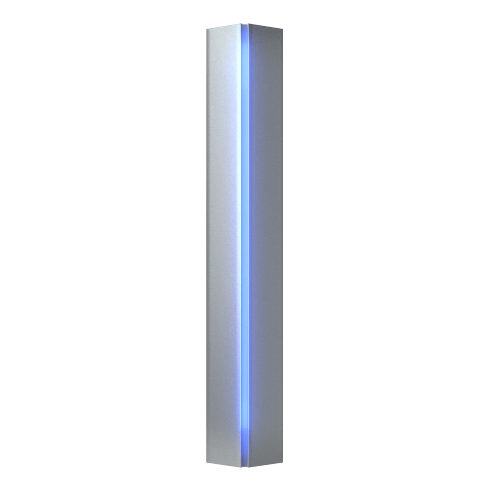 Gallery Small Sconce - Vintage Platinum - Blue Glass by Hubbardton Forge