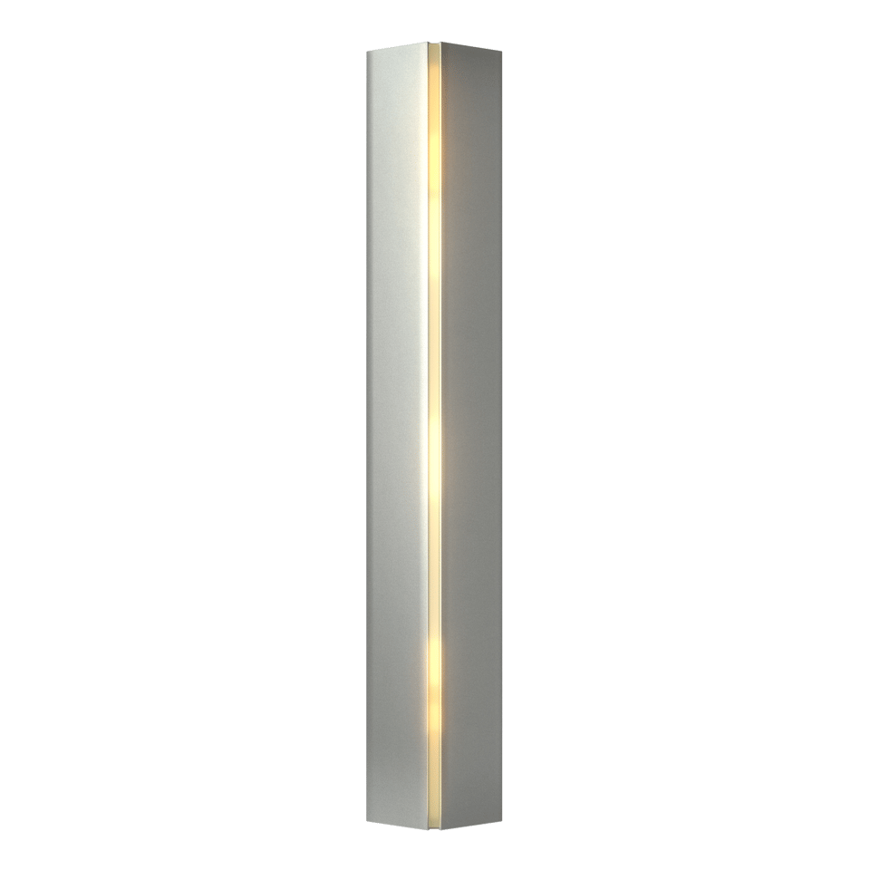 Gallery Small Sconce - Vintage Platinum - Ivory Art Glass by Hubbardton Forge