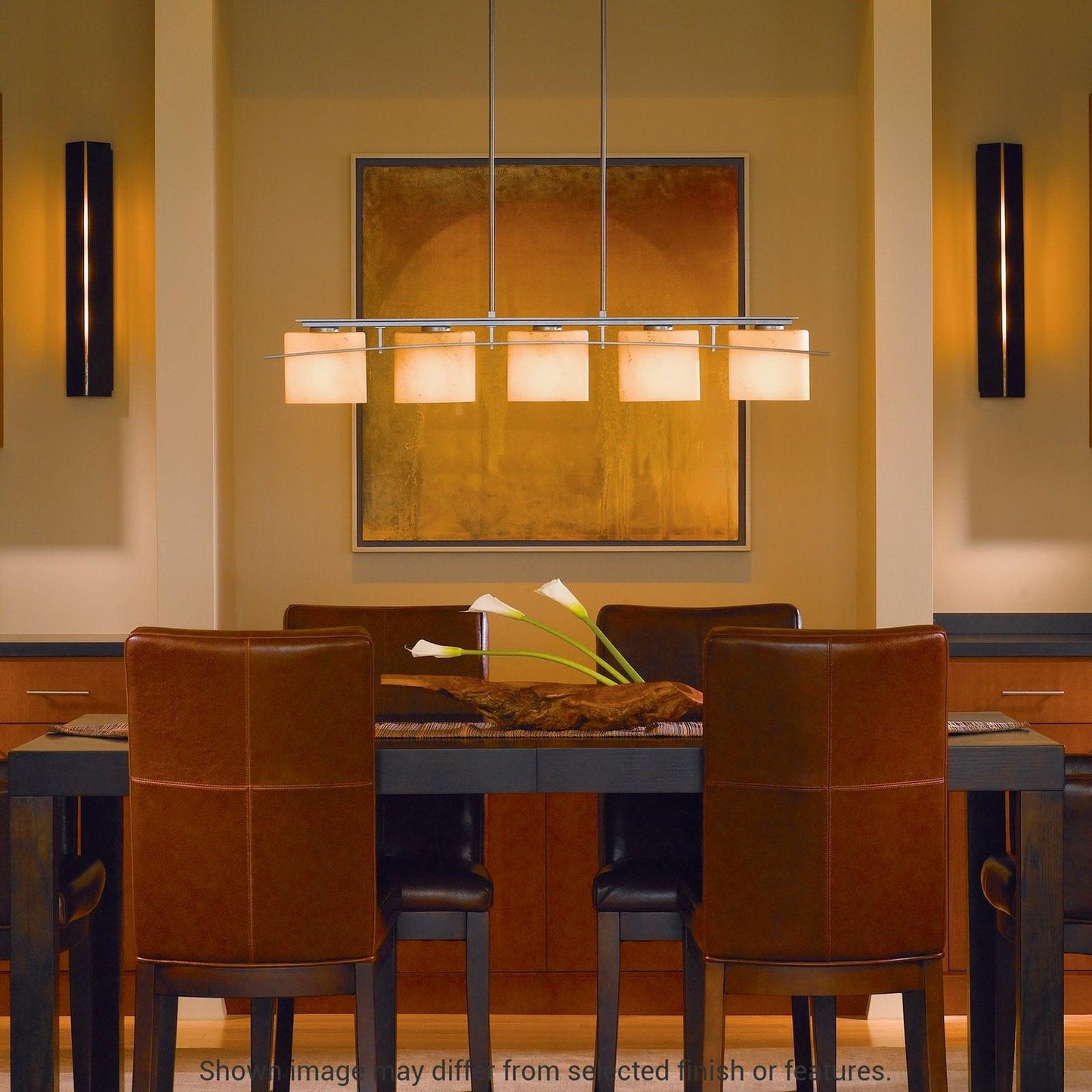 Gallery Small Sconce - White - Red Glass by Hubbardton Forge