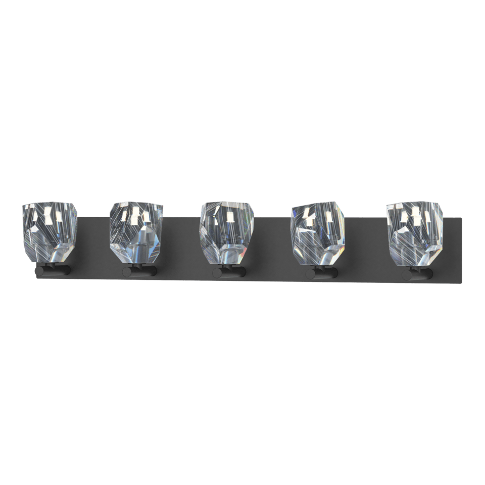 Gatsby 5-Light Bath Sconce - Black by Hubbardton Forge