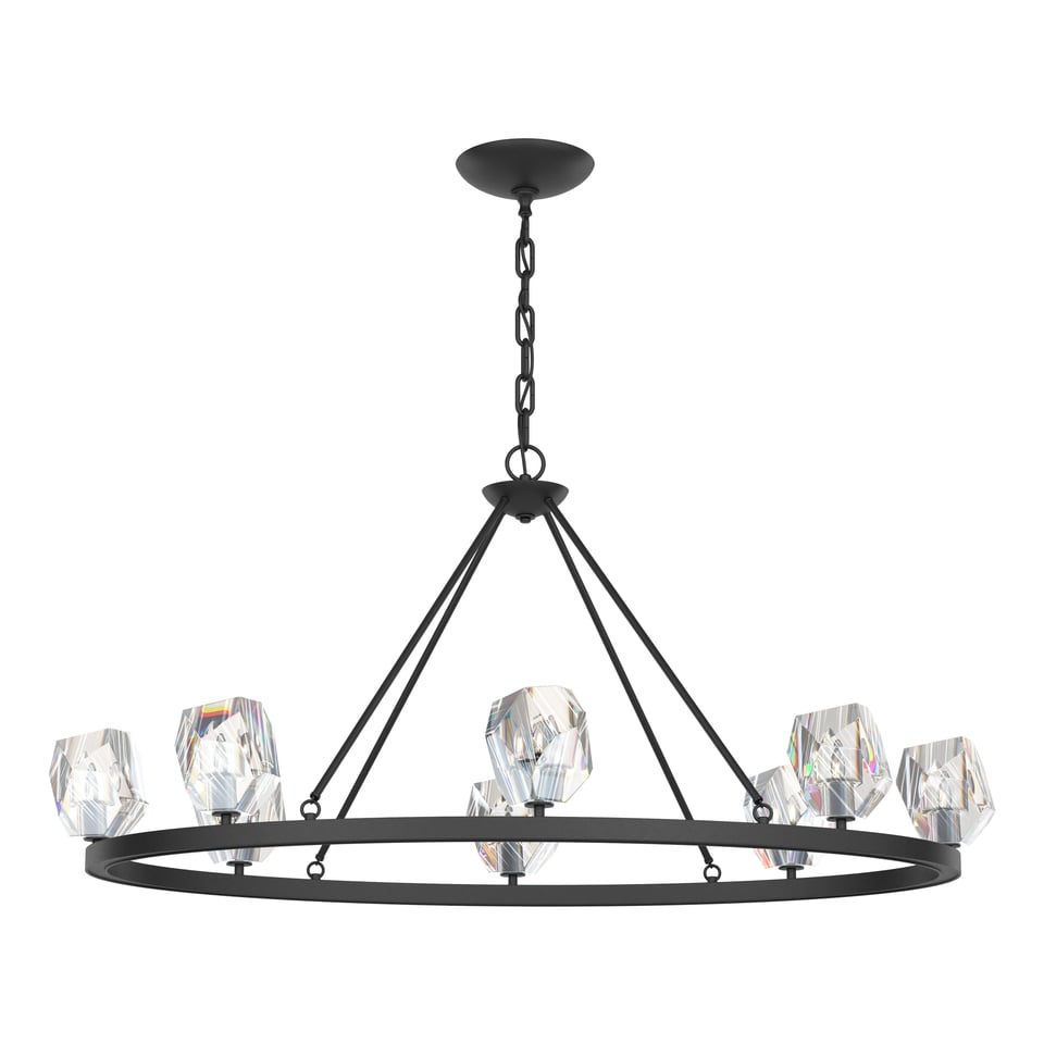 Gatsby 8-Light Chandelier - Black by Hubbardton Forge