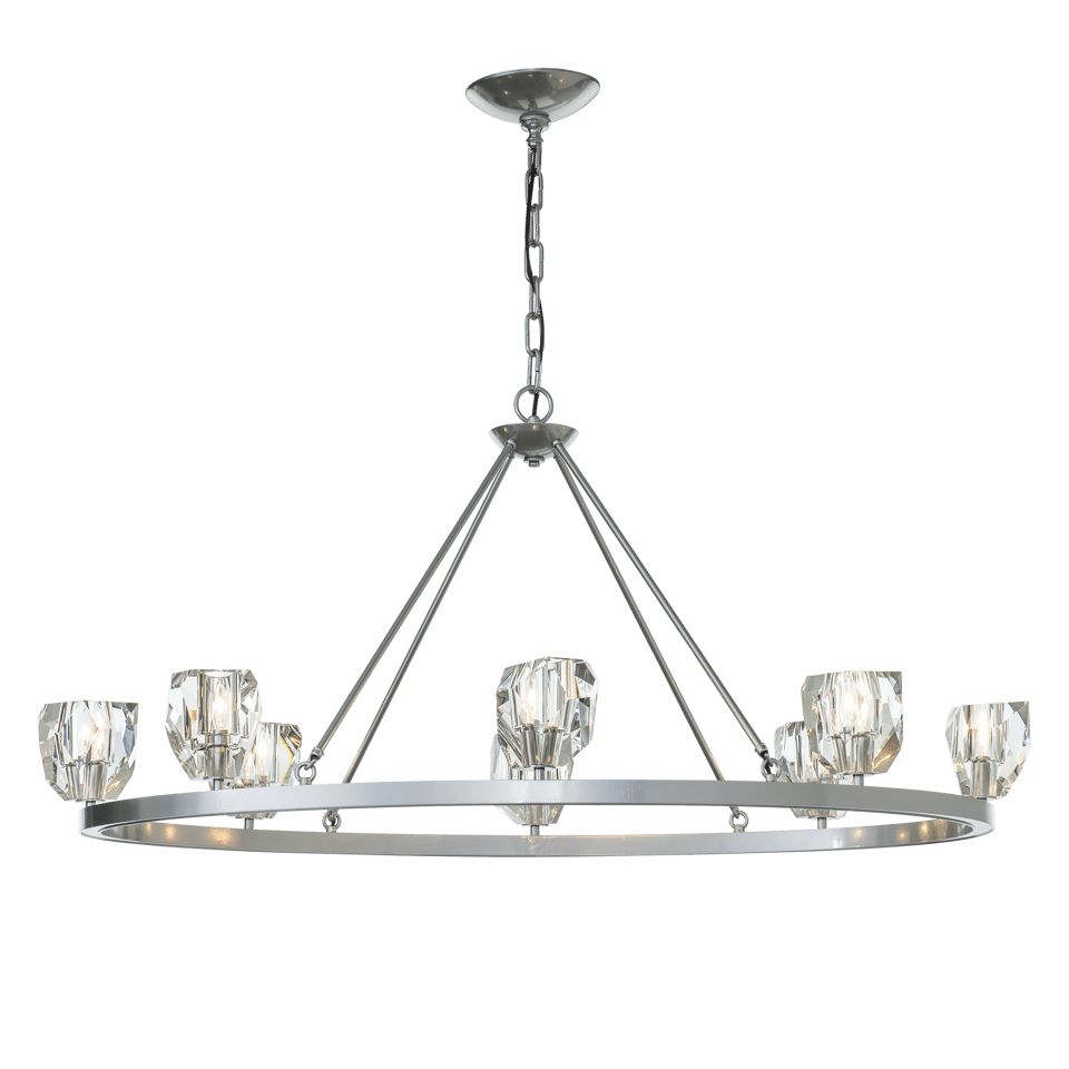 Gatsby 8-Light Chandelier - Sterling by Hubbardton Forge