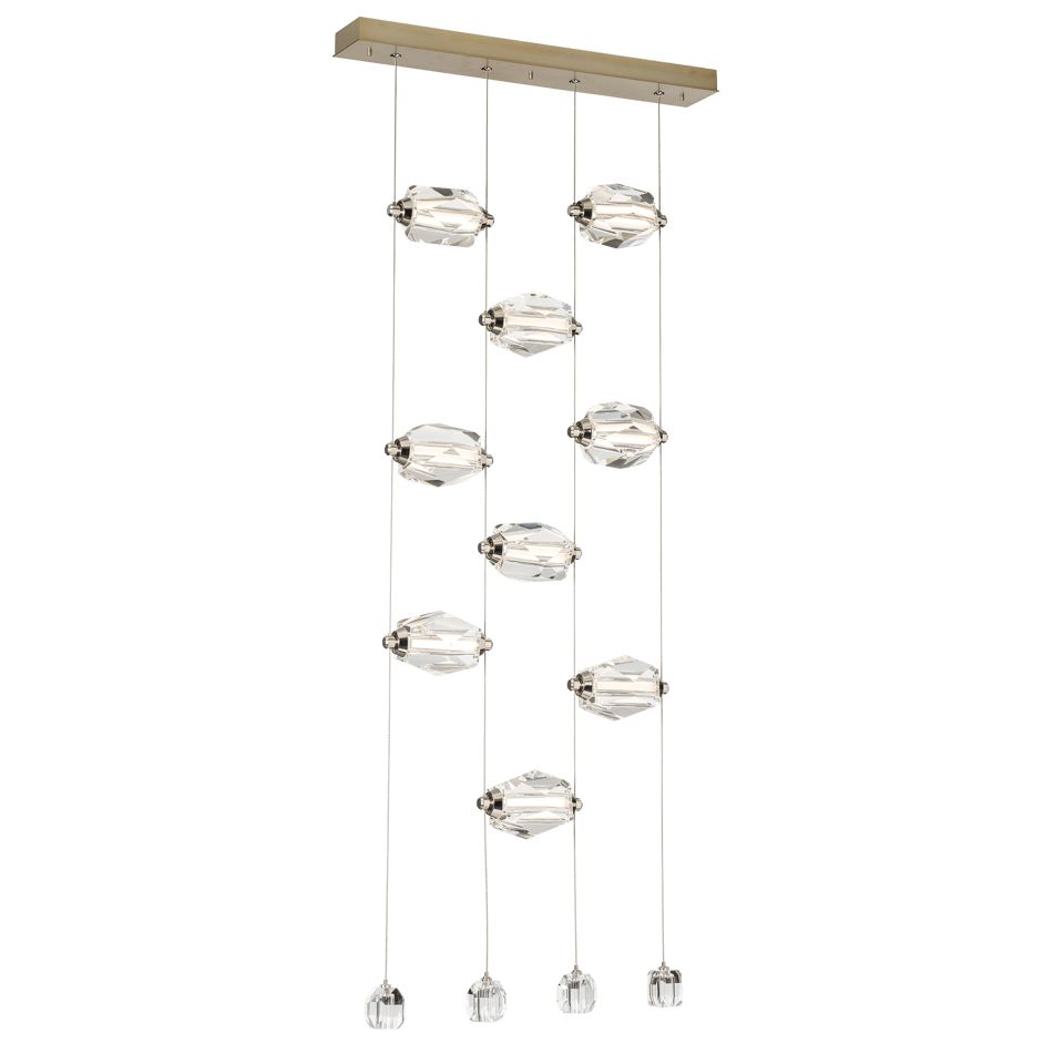 Gatsby 9-Light LED Pendant - Modern Brass by Hubbardton Forge