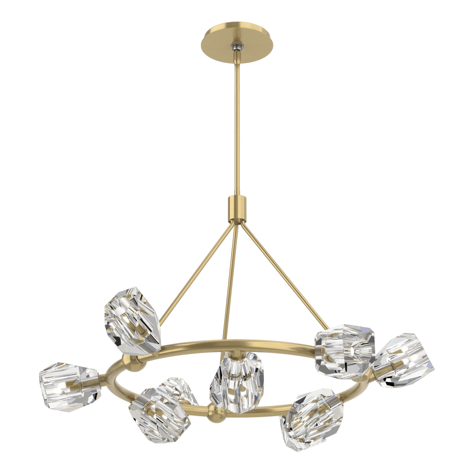 Gatsby 9-Light Ring Pendant - Modern Brass by Hubbardton Forge