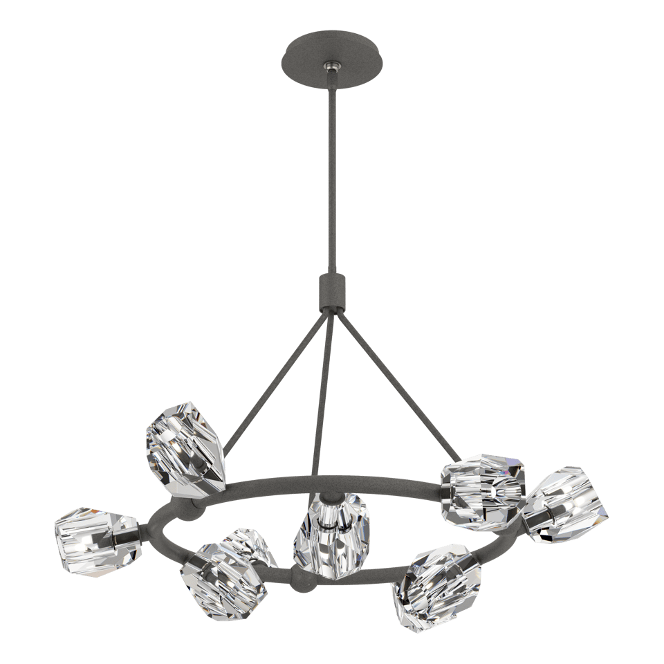 Gatsby 9-Light Ring Pendant - Natural Iron by Hubbardton Forge