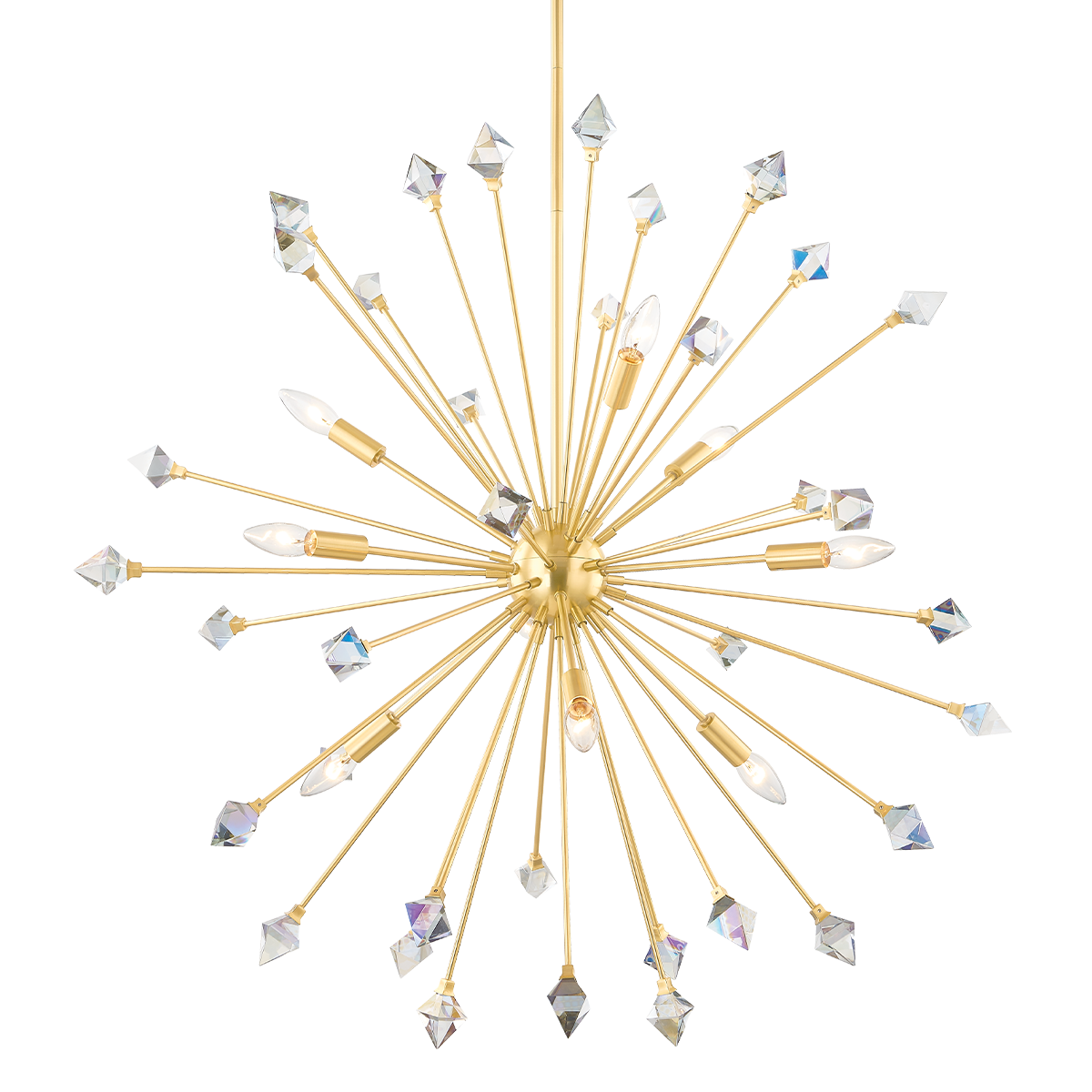 Genesis Chandelier - 9-Light - Aged Brass - Mitzi H727809-AGB