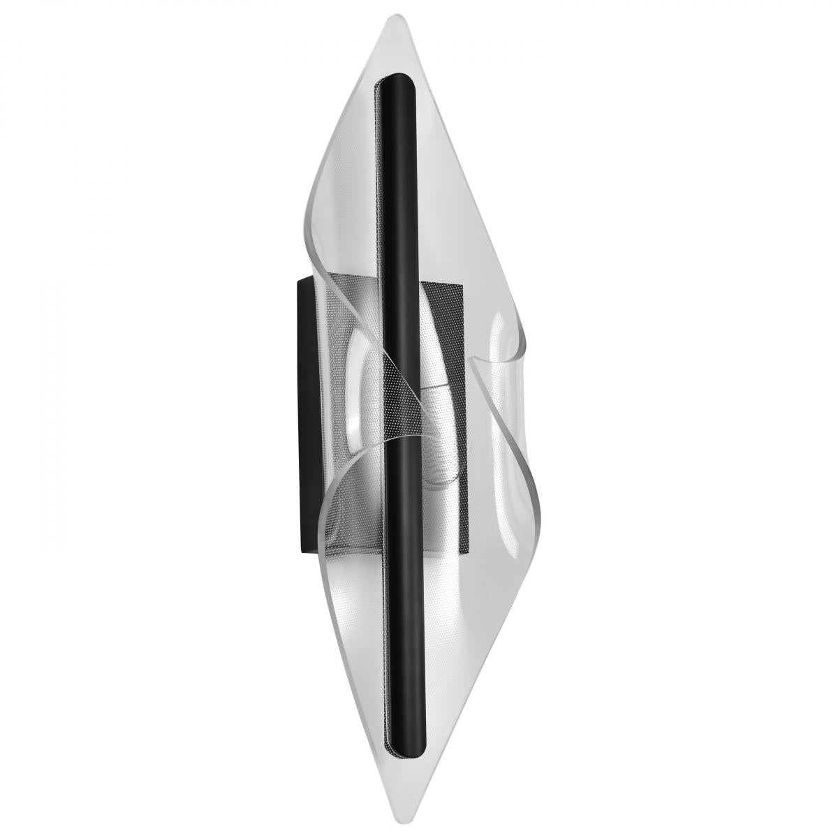 Geneva - 24 Inch LED Large Wall Sconce - Matte Black - Silk Screened Acrylic Lens - Satco 62-2022