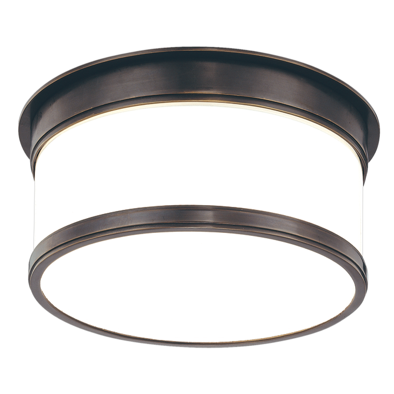 Geneva Flush Mount - 1-Light - Old Bronze by Hudson Valley Lighting