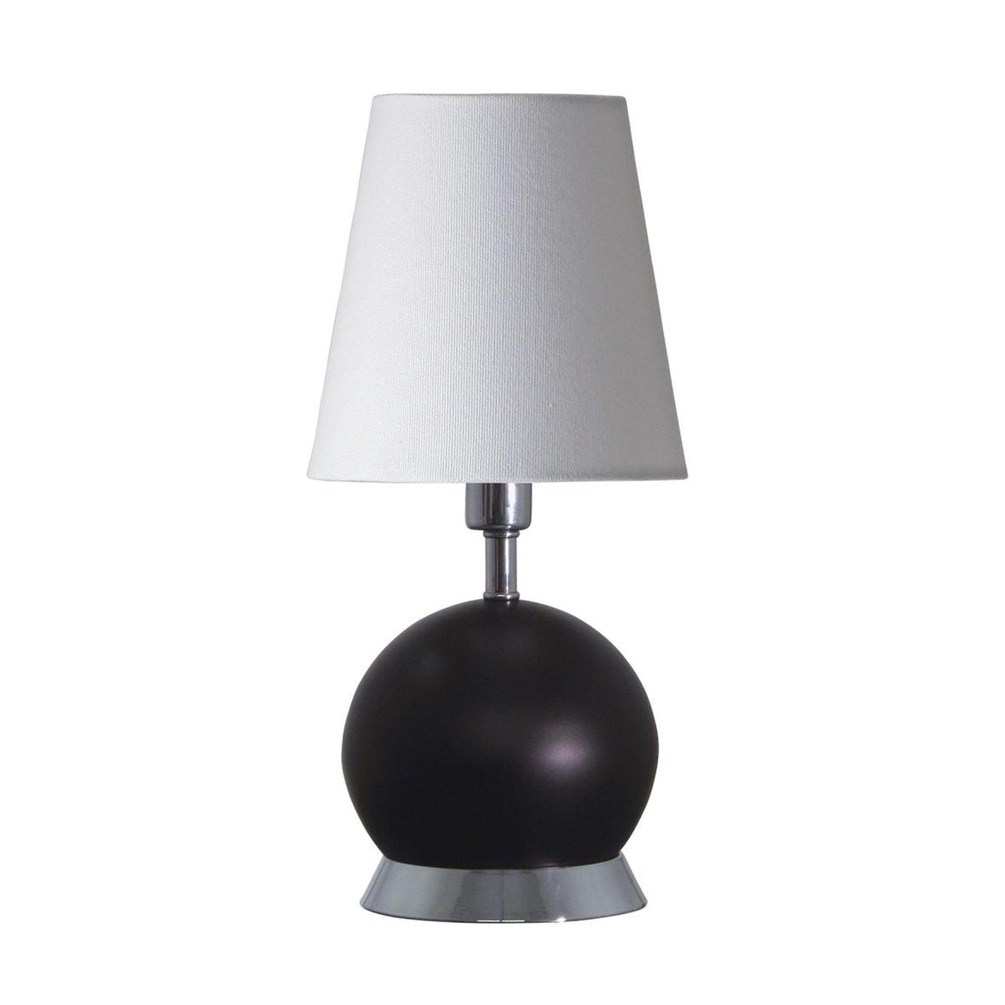 Geo Accent Lamp - GEO110 - Black Matte with Chrome Accents by House of Troy
