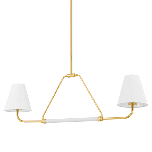 Georgann Linear Pendant - 2-Light - Aged Brass/Soft White - Mitzi H891902-AGB/SWH