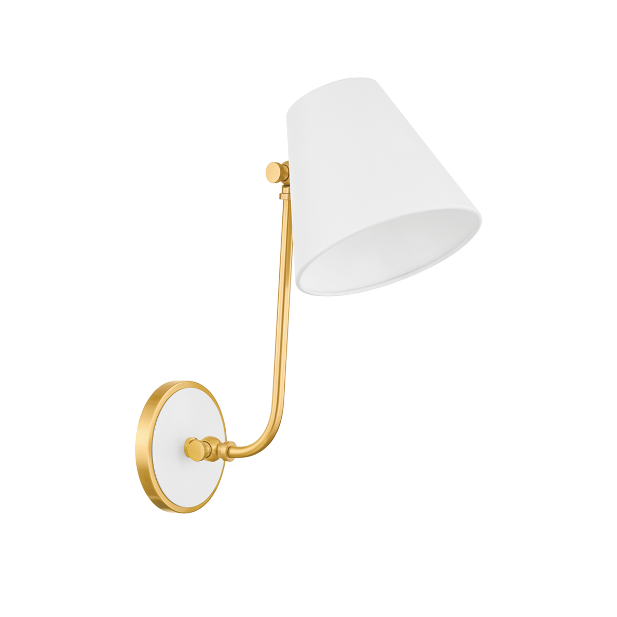 Georgann Wall Sconce - 1-Light - Aged Brass/Soft White - Mitzi H891101-AGB/SWH