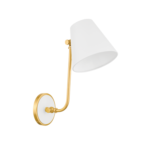 Georgann Wall Sconce - 1-Light - Aged Brass/Soft White - Mitzi H891101-AGB/SWH