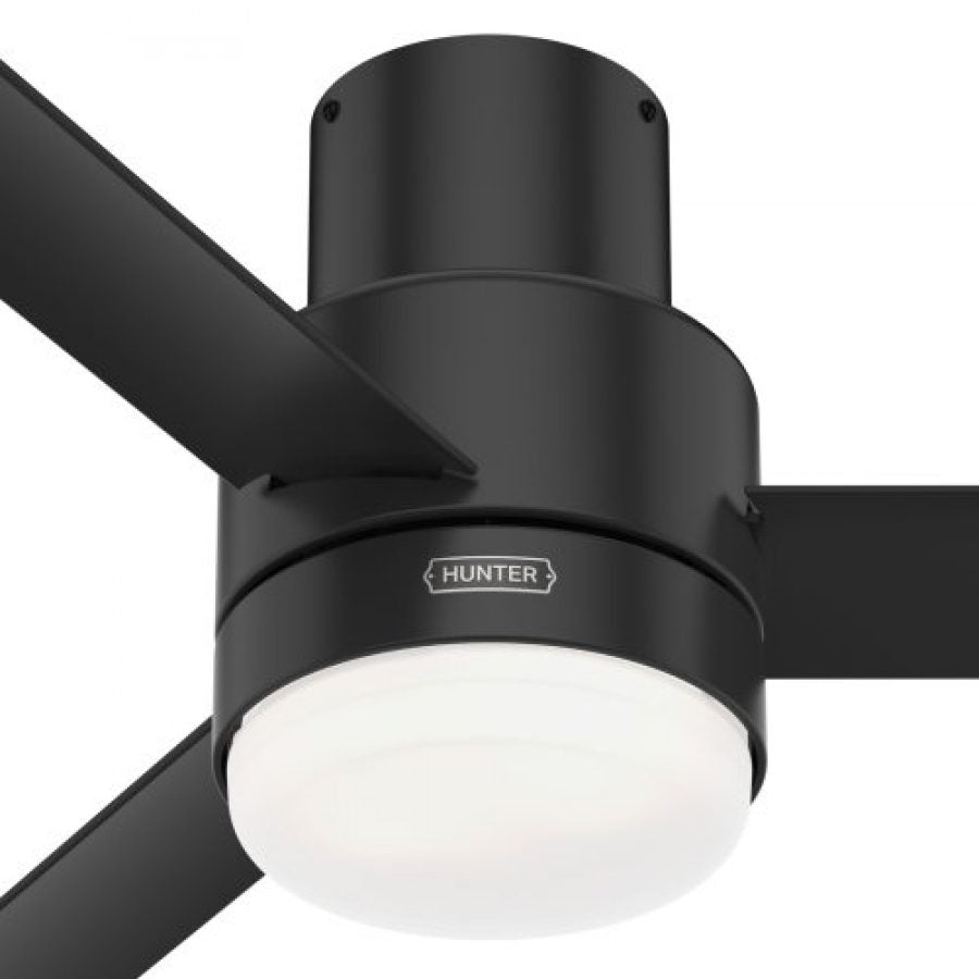 Gilmour Outdoor 52" LED Fan - Matte Black by Hunter