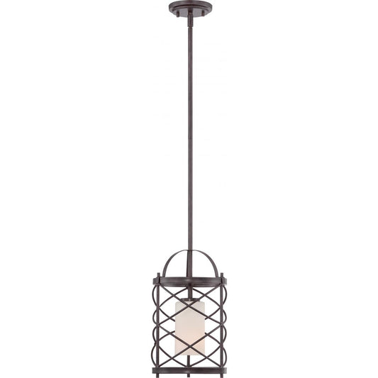 Ginger - 1 Light - Mini Pendant with Etched Opal Glass - Satco 60-5336